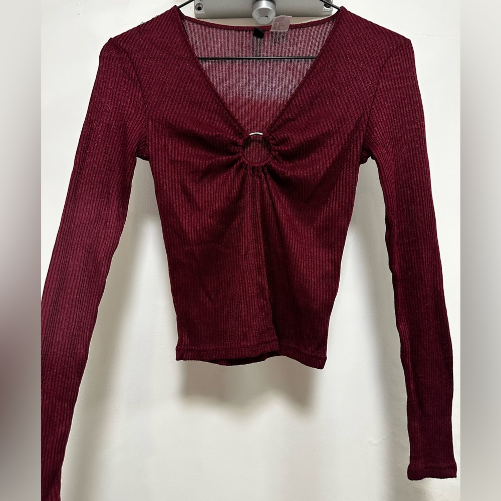 Maroon Red Long Sleeve